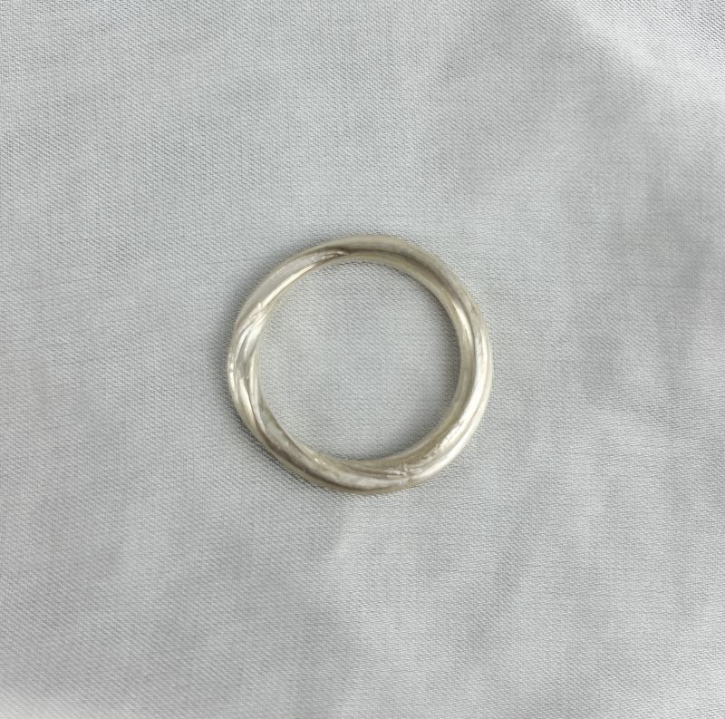 Le Courant, 3mm Sterling Silver Flowing Band size 8.75