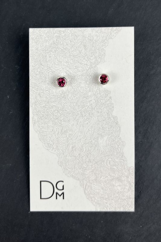 Sterling Silver Studs with Stone
