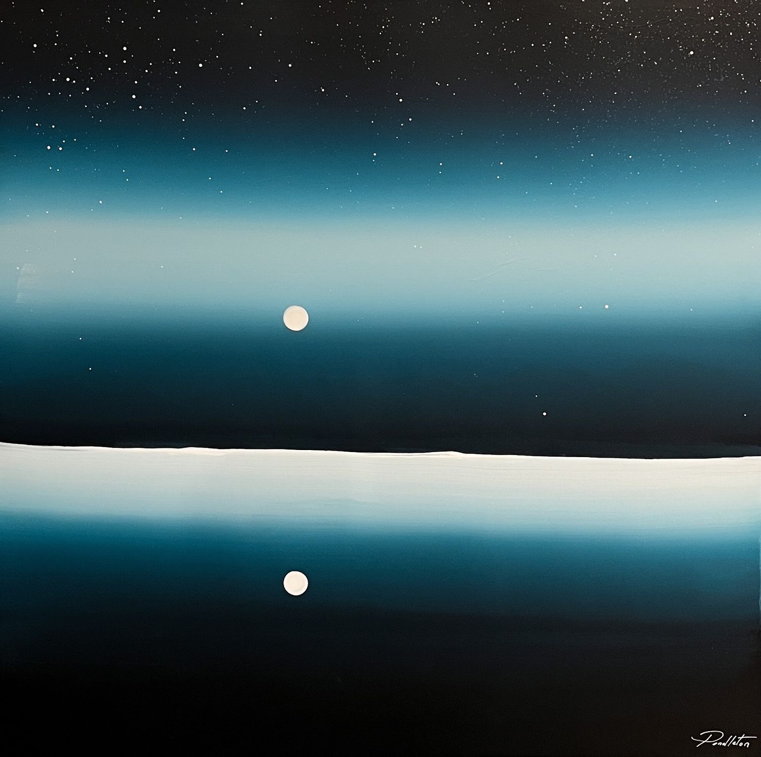 "Full Moon Party" 36x36" Acrylic Painting