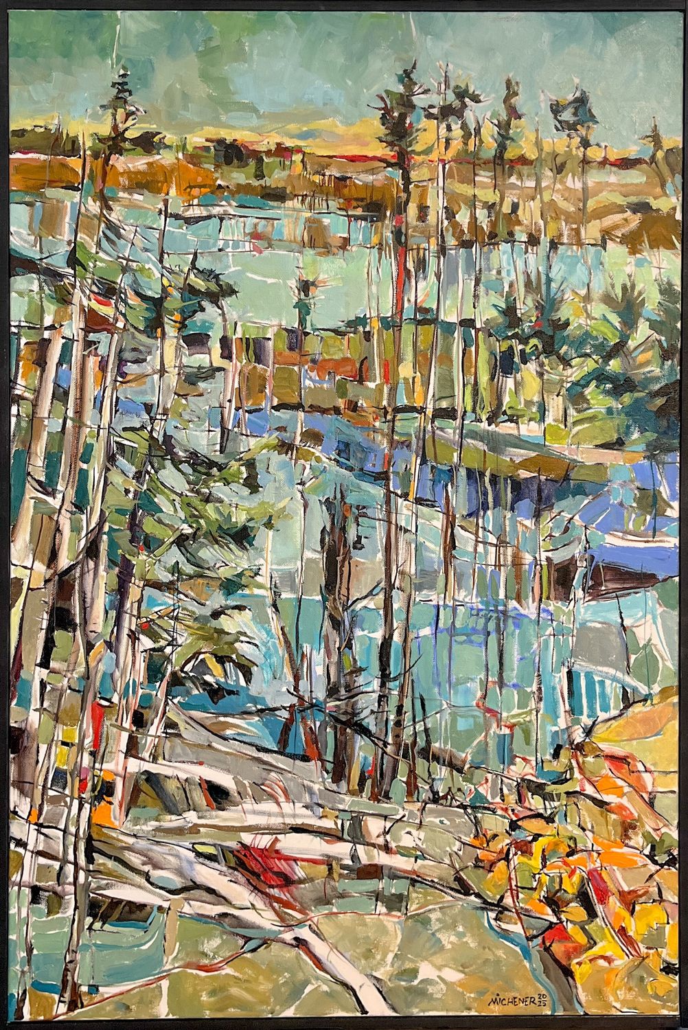 Ted Michener Artist Painter Handworks Gallery Saint John New Brunswick NB Oil Painting Lakeside Drive Landscape Trees Forest