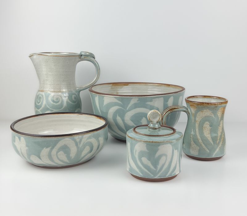 Sand and Sea Series by Morning Sun Pottery