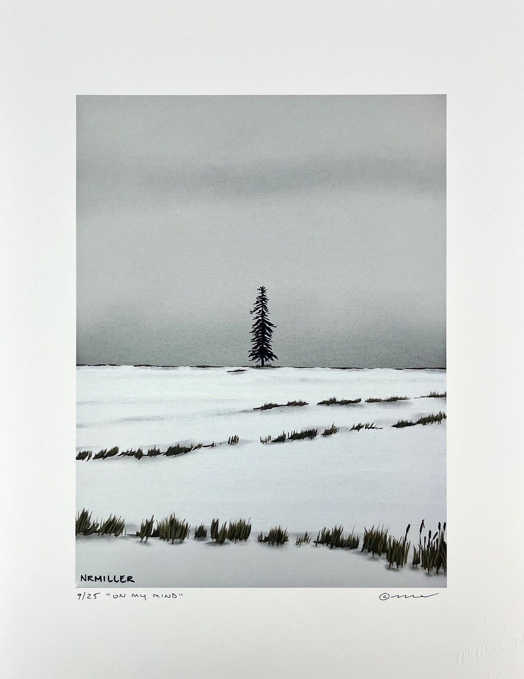 Natasha Miller Artist Painter Handworks Gallery Saint John New Brunswick Giclee Print Snow Winter Trees Seasonal Landscape