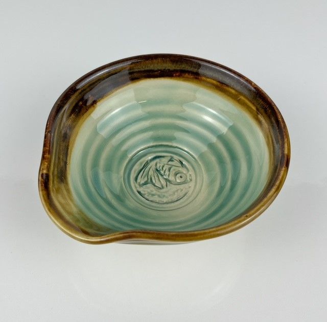 Brown/Turquoise Glaze Pottery Collection