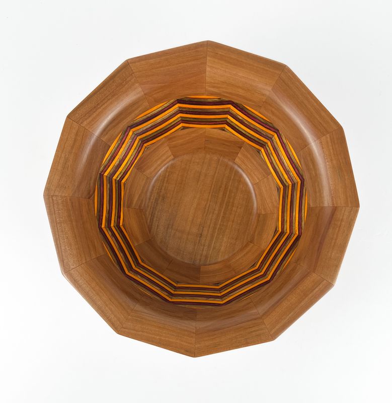Applewood with Orange Gunstock Bowl 7.5"