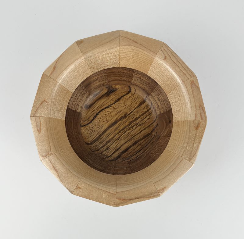 Zebra with Maple Bowl 6"