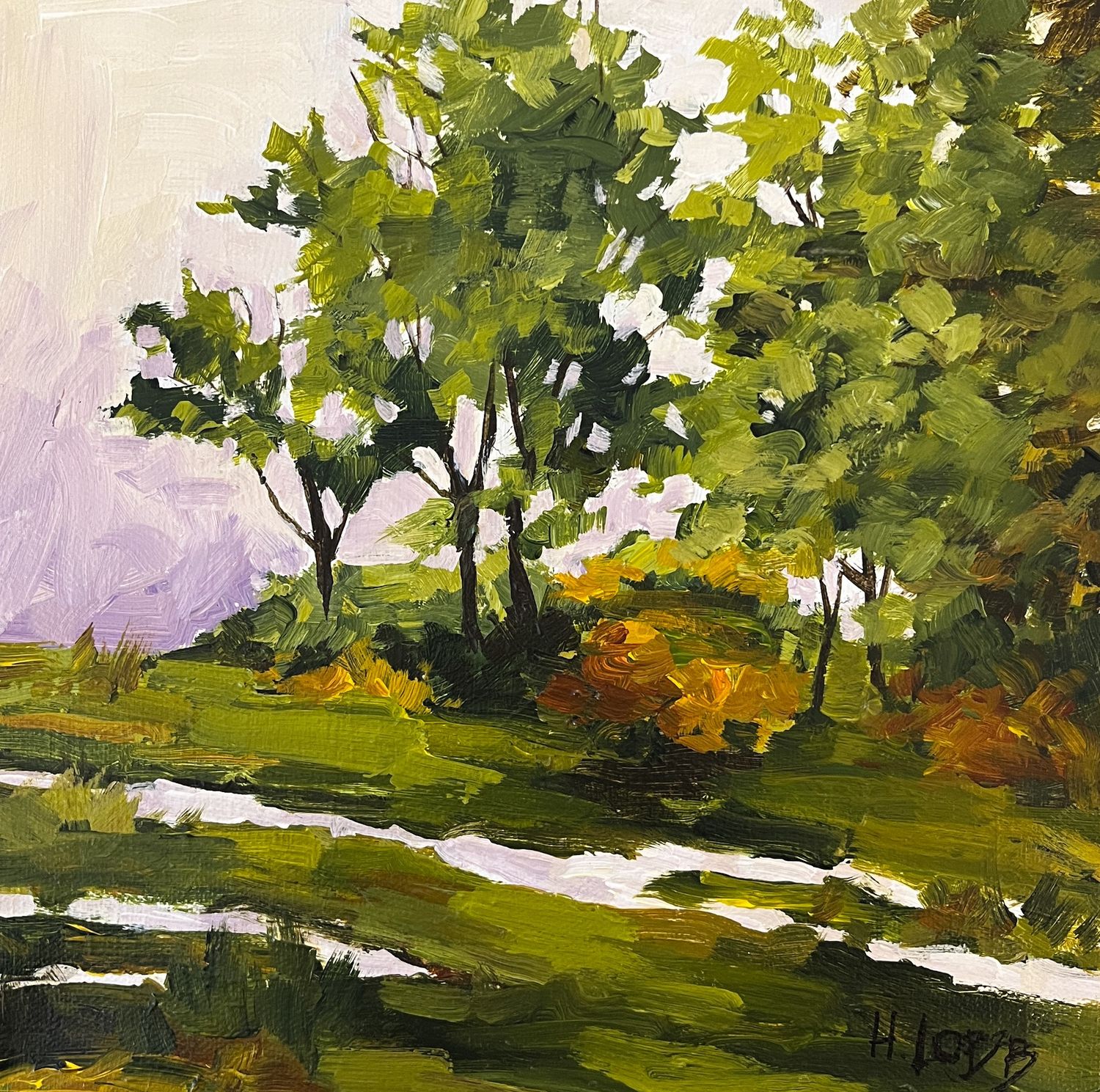 "After the Rain" 10x10" Acrylic on Canvas