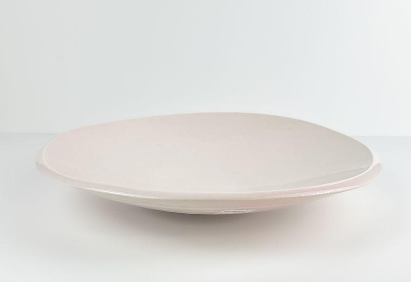 Japonesque Pottery Glossy Pink Glaze Platter