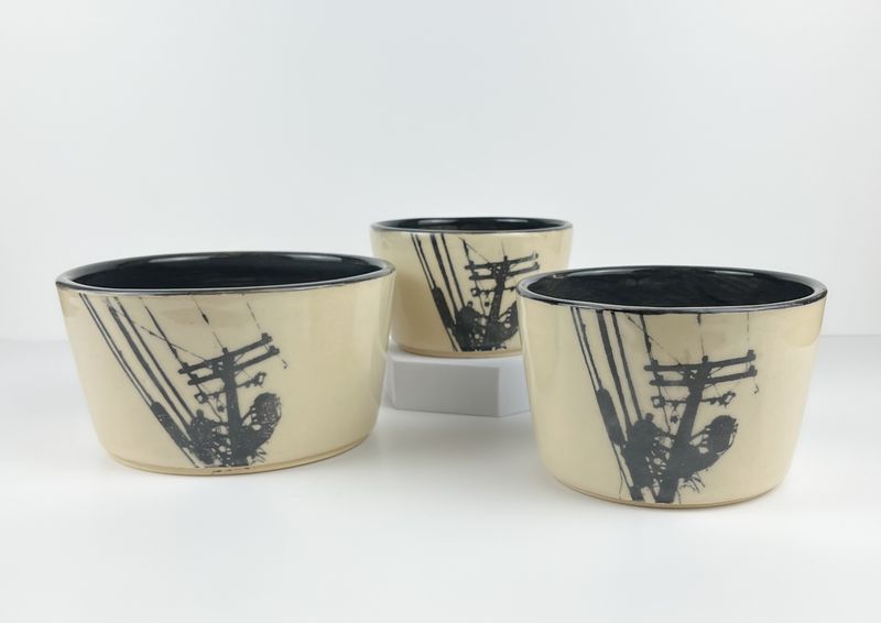 Powerlines Nesting Bowl Set of Three Powerlines Nesting Bowl Set of Three
