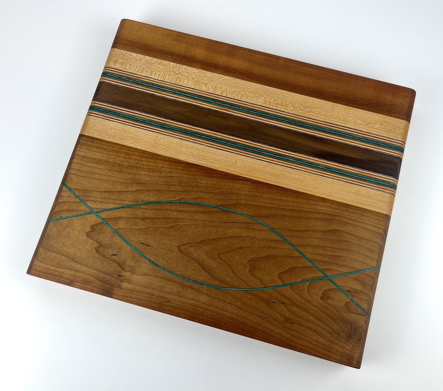 "Wavelength" Board with repurposed skateboard