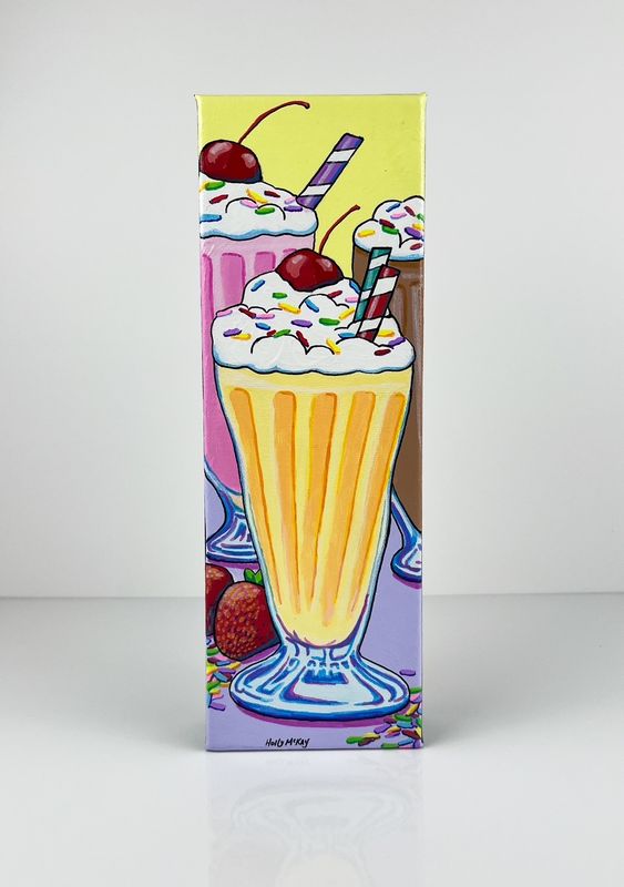 "Sundae is my favourite Day" 4x12" Acrylic Painting