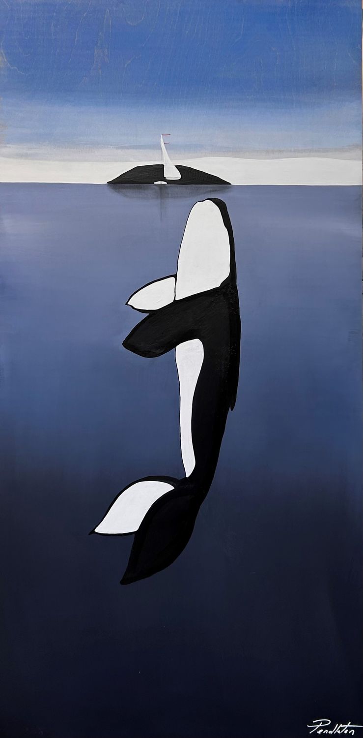 "The Game" 24x48"  Acrylic Painting