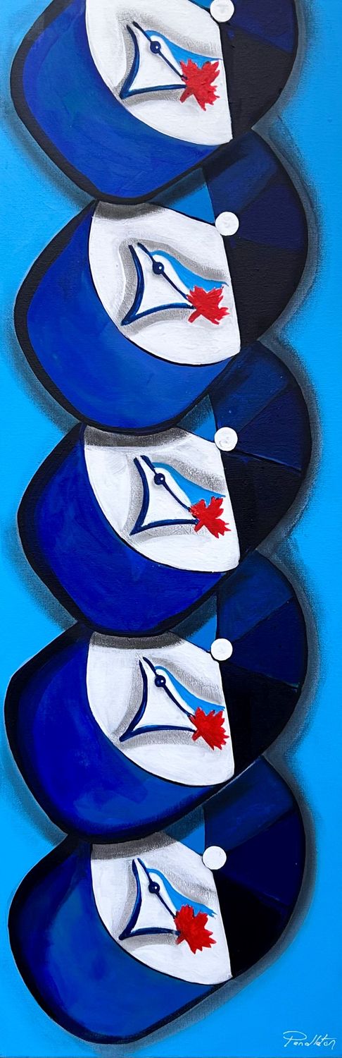 "The Blue Jay Way" 12x36"  Acrylic Painting