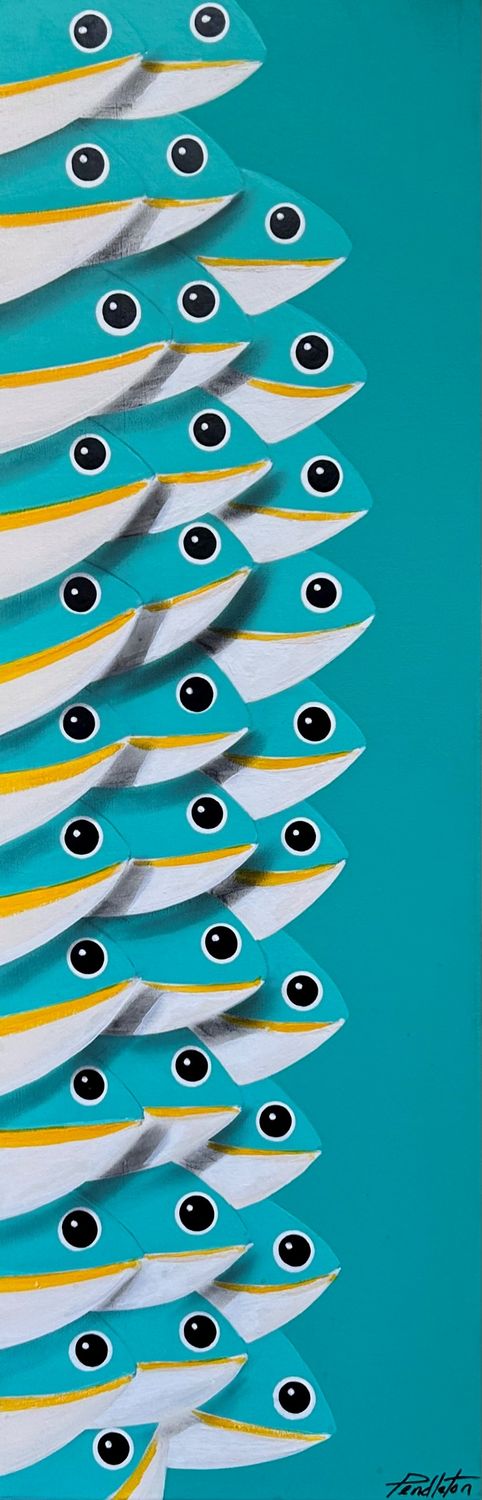 "The Rock" 12x36"  Acrylic Painting