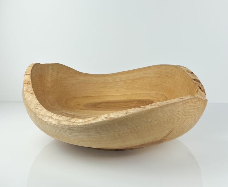 14x5" Ash Bowl with Natural Live Edge (From Bellesile Bay, NB)
