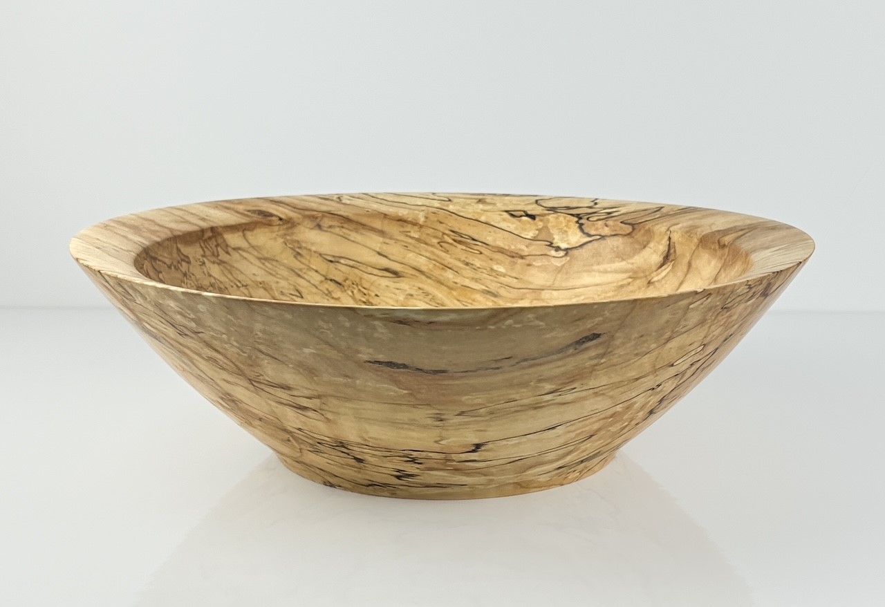 12.5x4" Spalted Horse Chestnut Bowl (Darlings Island, NB)