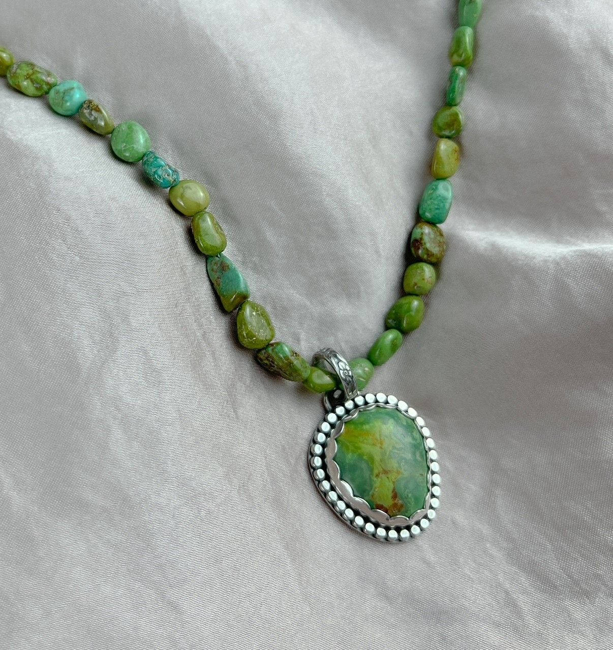 SS Turquoise Pendant