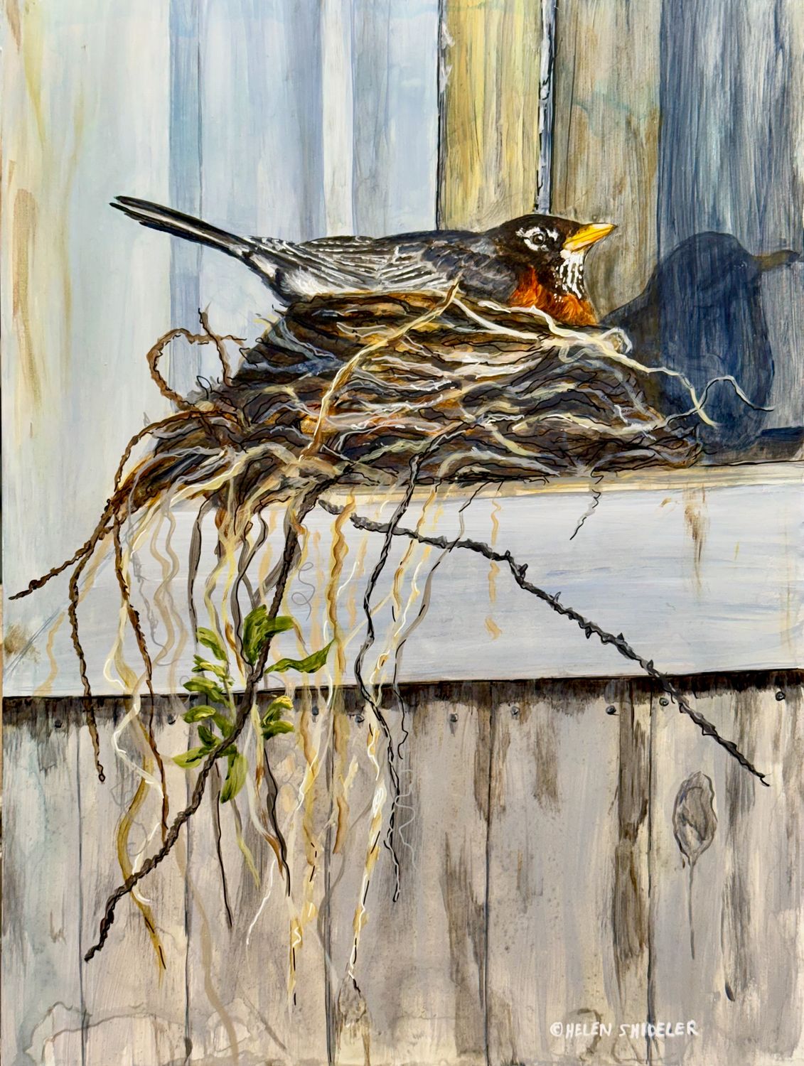 "Special Delivery" 16x12" Acrylic on Board