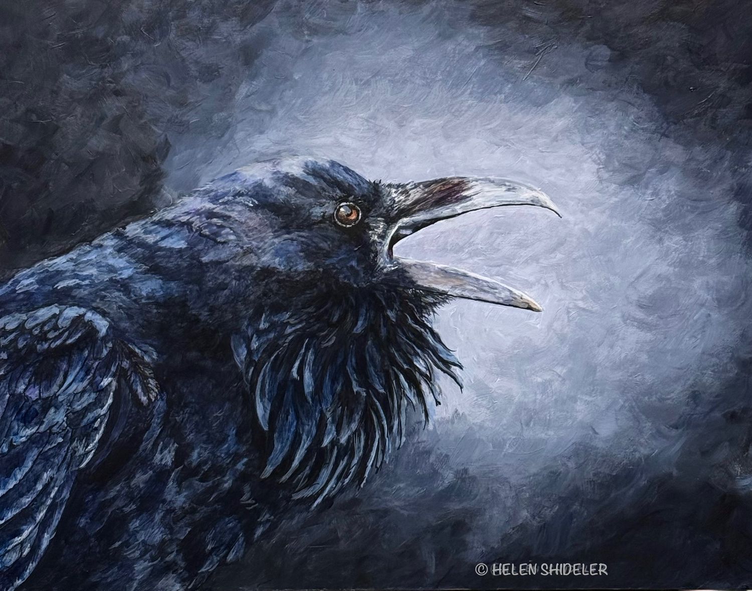 "Something to Crow about" 11x14" Acrylic on Board