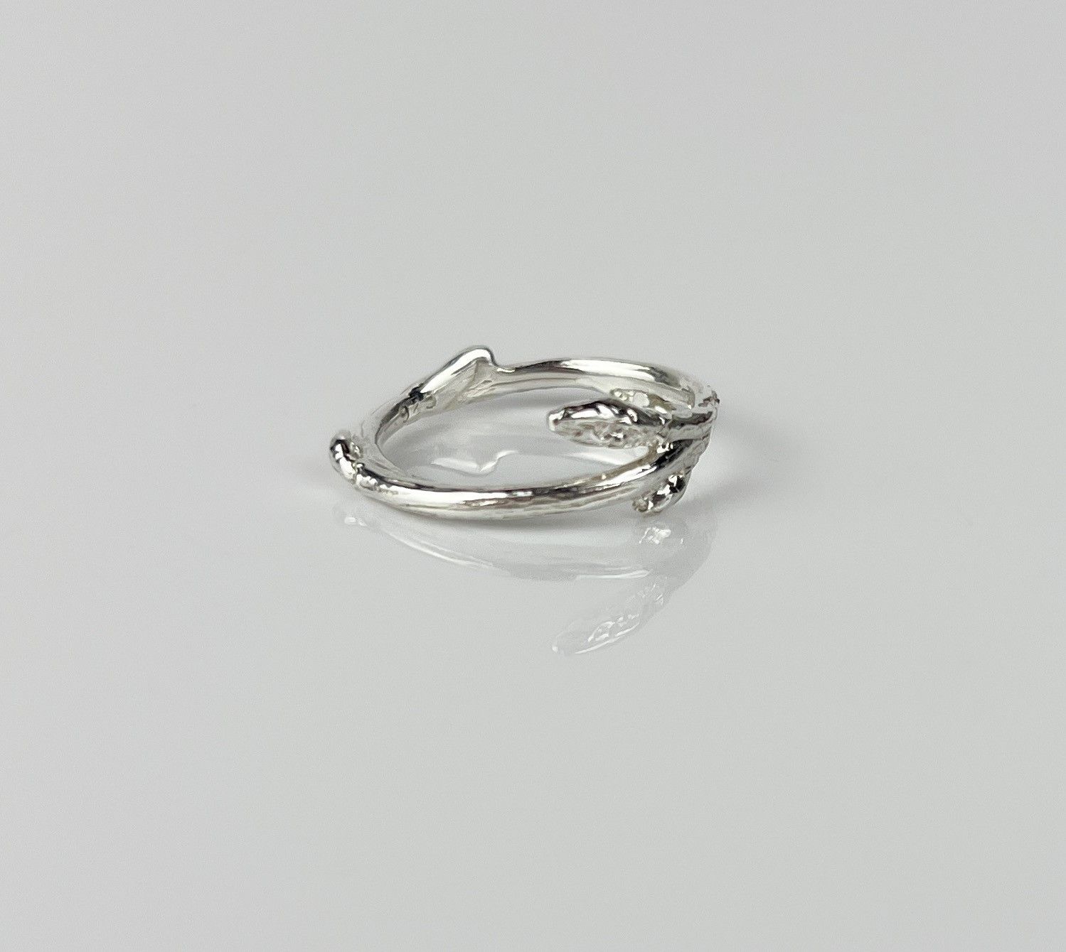 Entwined Twig Ring Sterling Silver