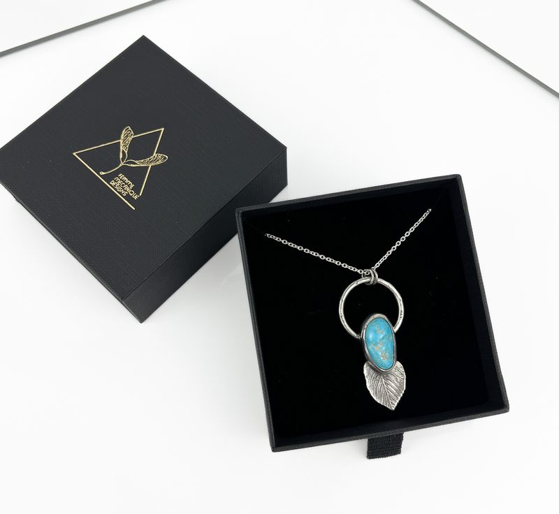 Turquoise Icon Necklace #3 925 Sterling Silver