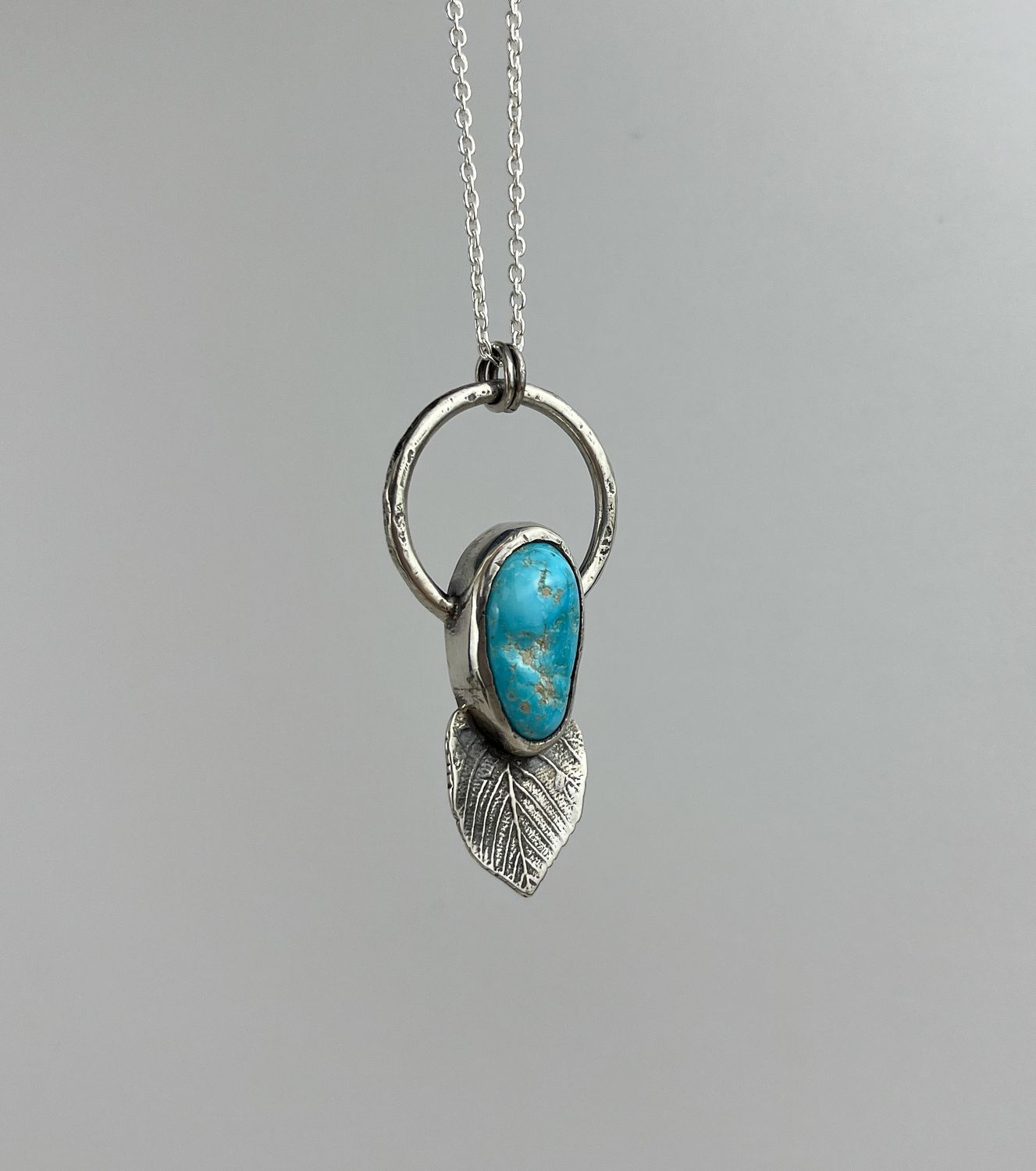 Turquoise Icon Necklace #3 925 Sterling Silver