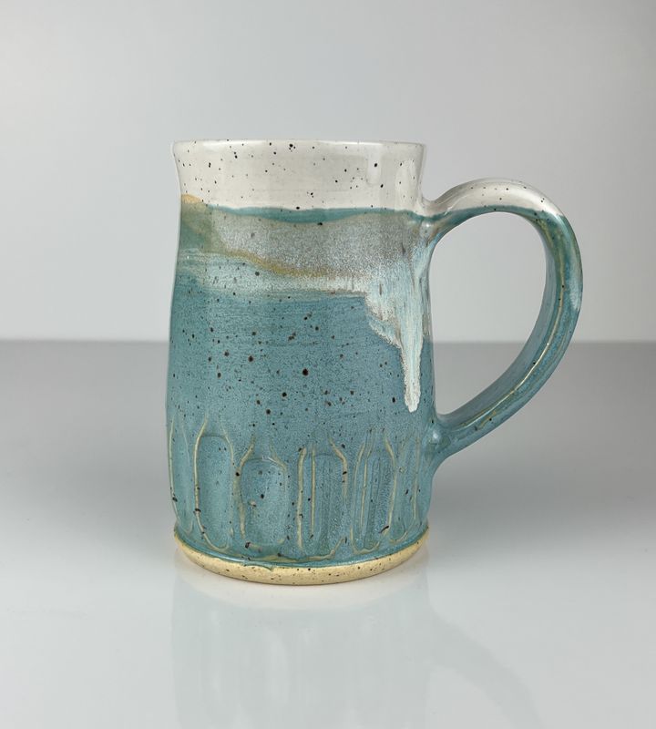 Medium Pottery Mug Spring Sky Collection