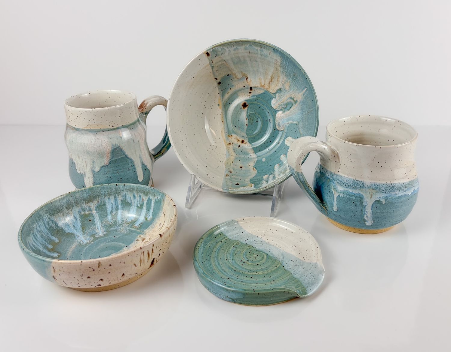 Medium Pottery Mug Spring Sky Collection