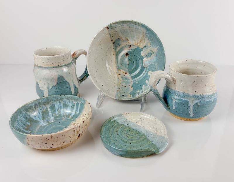 Medium Pottery Mug Spring Sky Collection