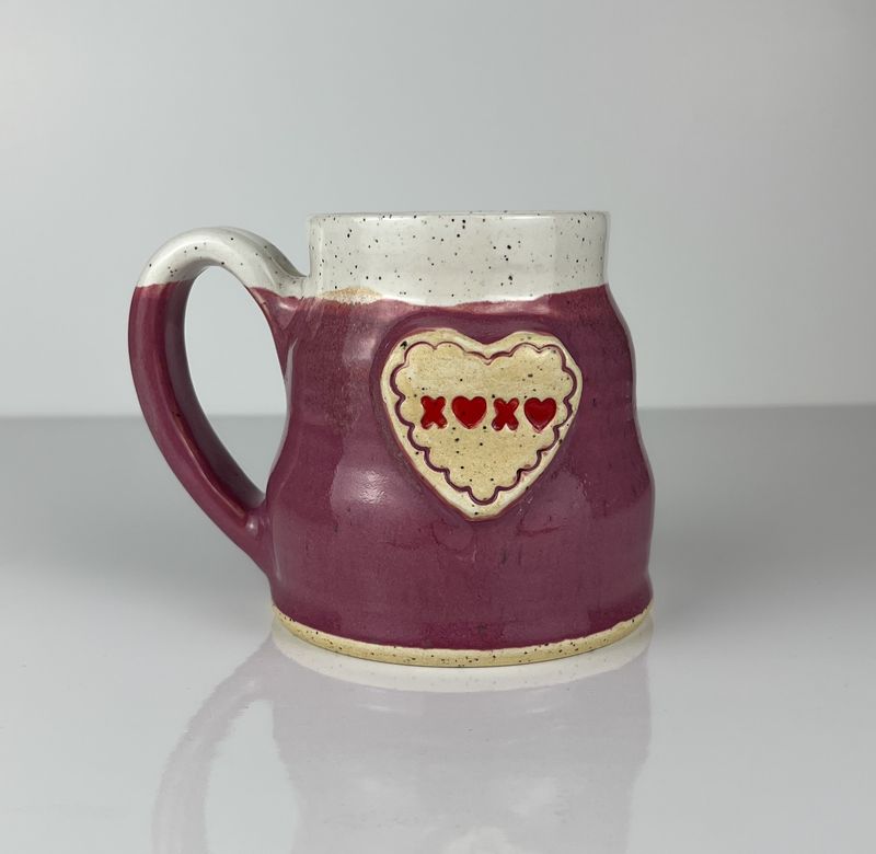Medium Pottery Mug Blackberry Sorbet Collection