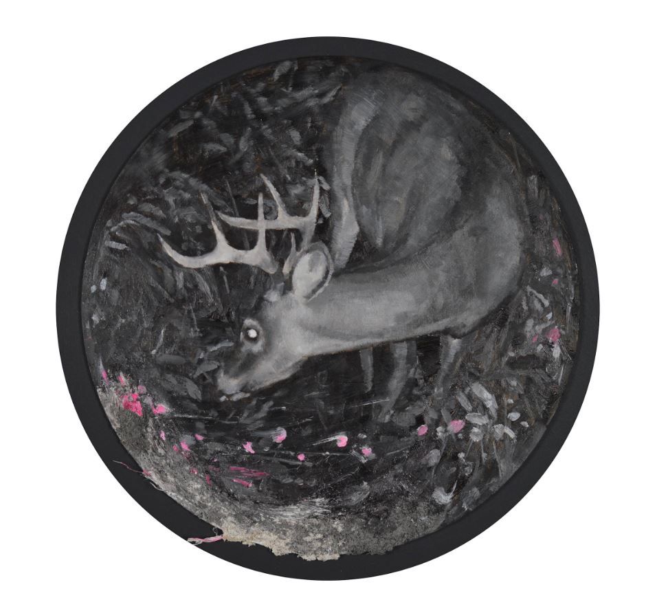 "The Prince" 10x10" Oil and Mixed Media on Wood Painting