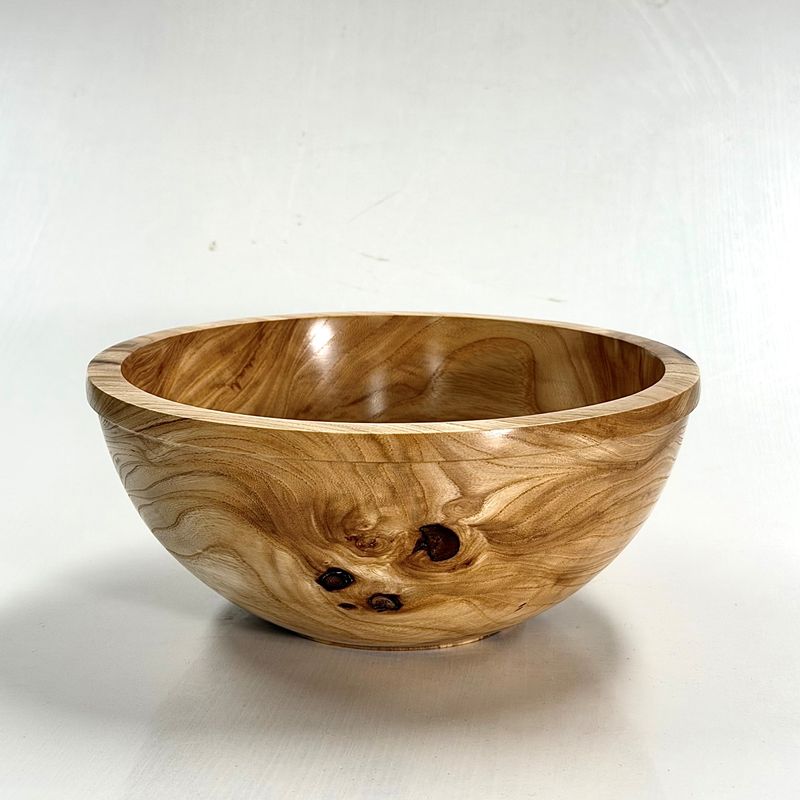 Ash Burl Bowl 7.5x3" Local Rothesay wood