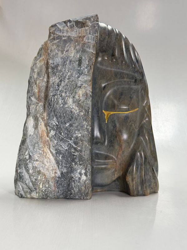 "Sorrow" Soapstone Sculpture 10x8x5"