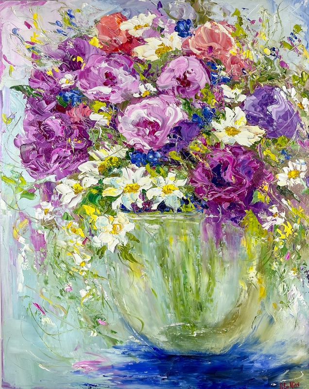 "Kiss Me In The Morning...and Again Tonight" 16x20" Oil on Canvas