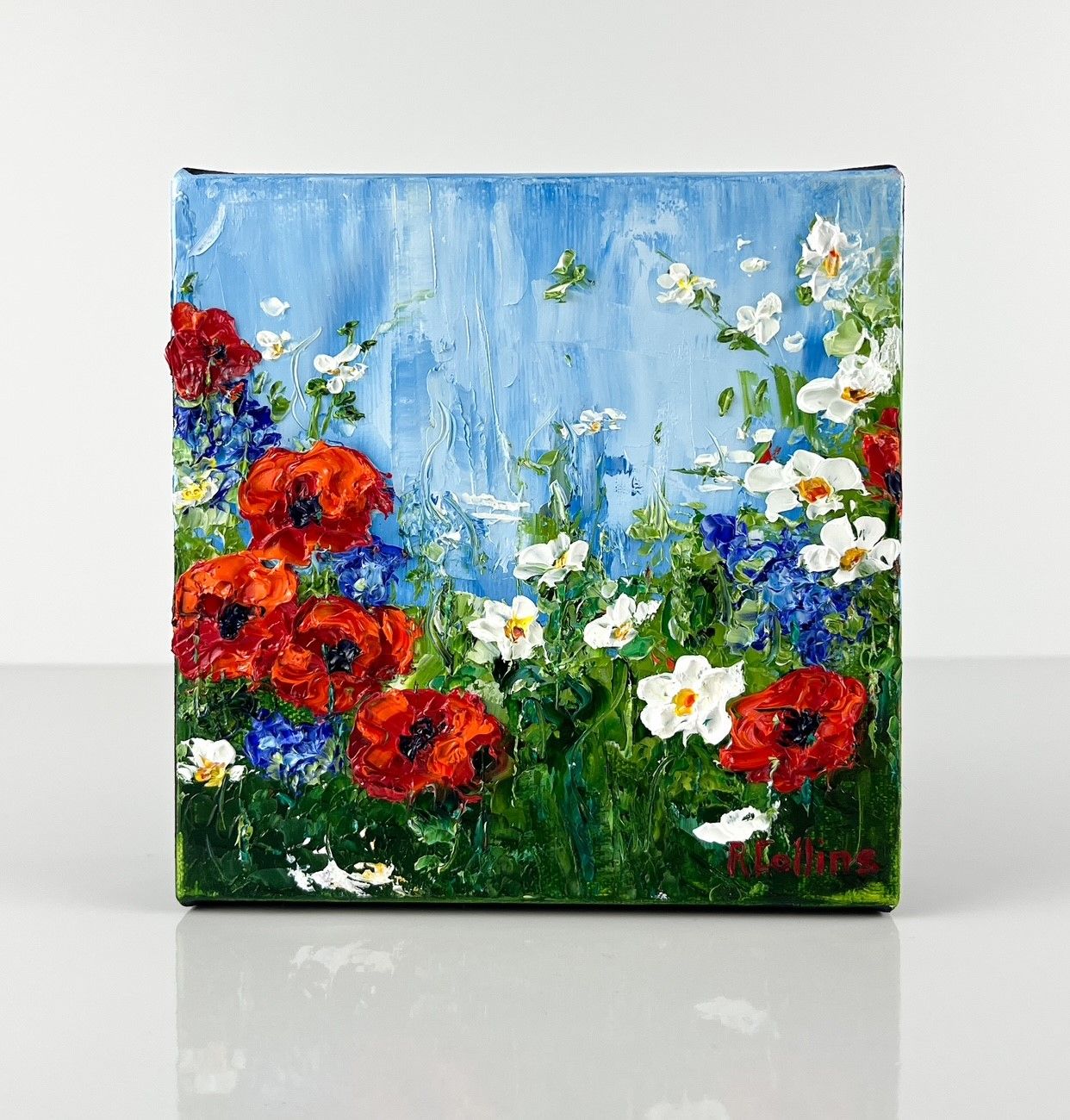 "Where Love Grows" 6x6" Oil on Canvas