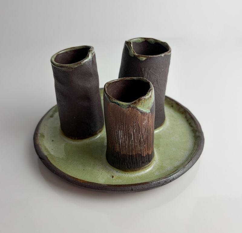 Ceramic Trio Holder/Vase