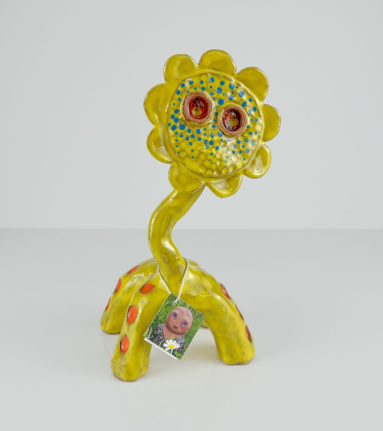 Flower head Pottery Sculpture