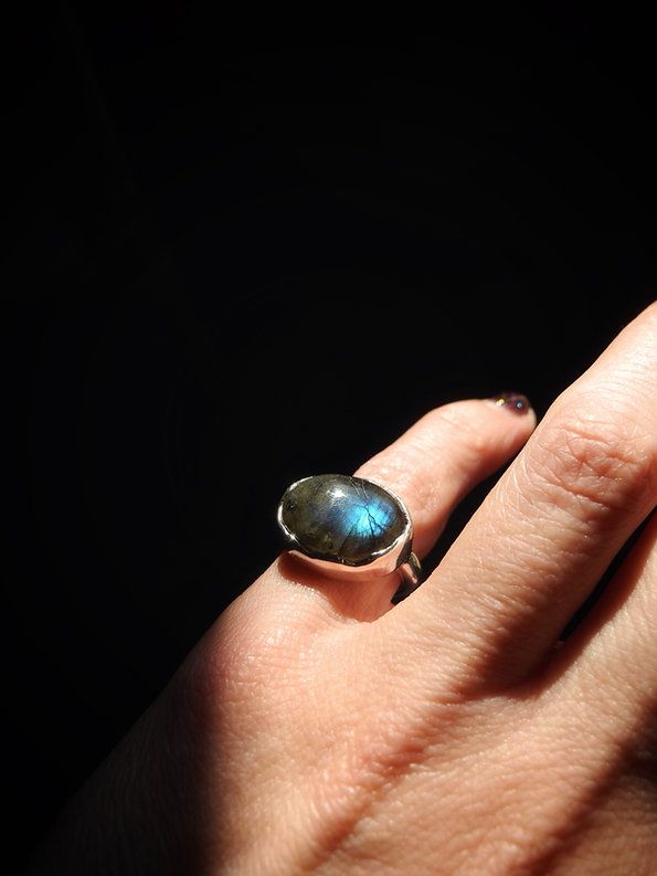 Before Land Ring Labradorite Ring Size 5
