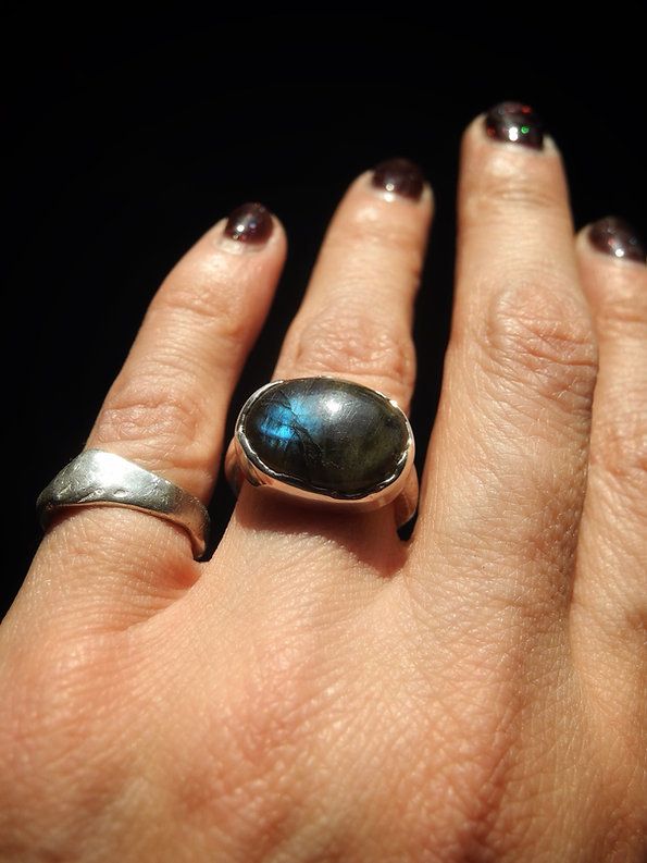 Before Land Ring Labradorite Ring Size 5