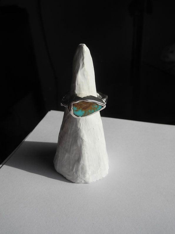 Teardrop Cipher Ring, Size 5.5