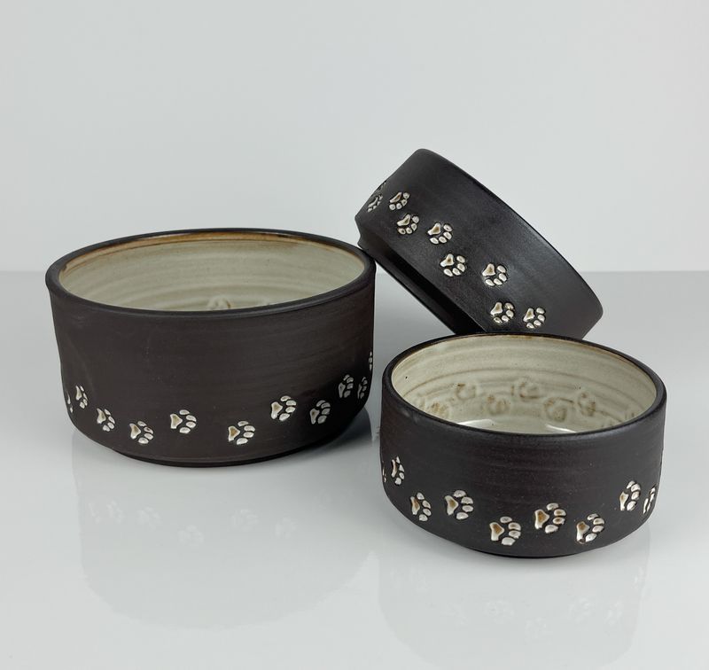 Pet Dish, Paw Print Collection