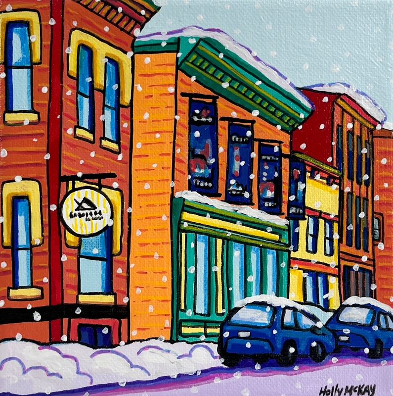 "Saint John Theatre Company" 6x6" Acrylic painting on Canvas