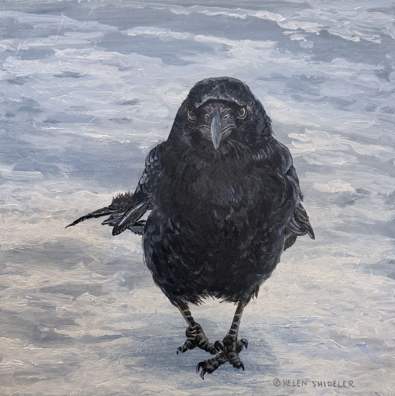 "Attitude" 12x12" Acrylic on Deep Cradled Panel