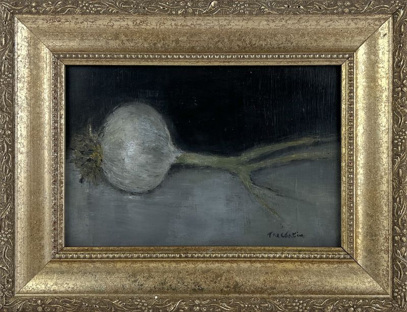 "White Onion" 6x9" Framed 9.75x11.75"