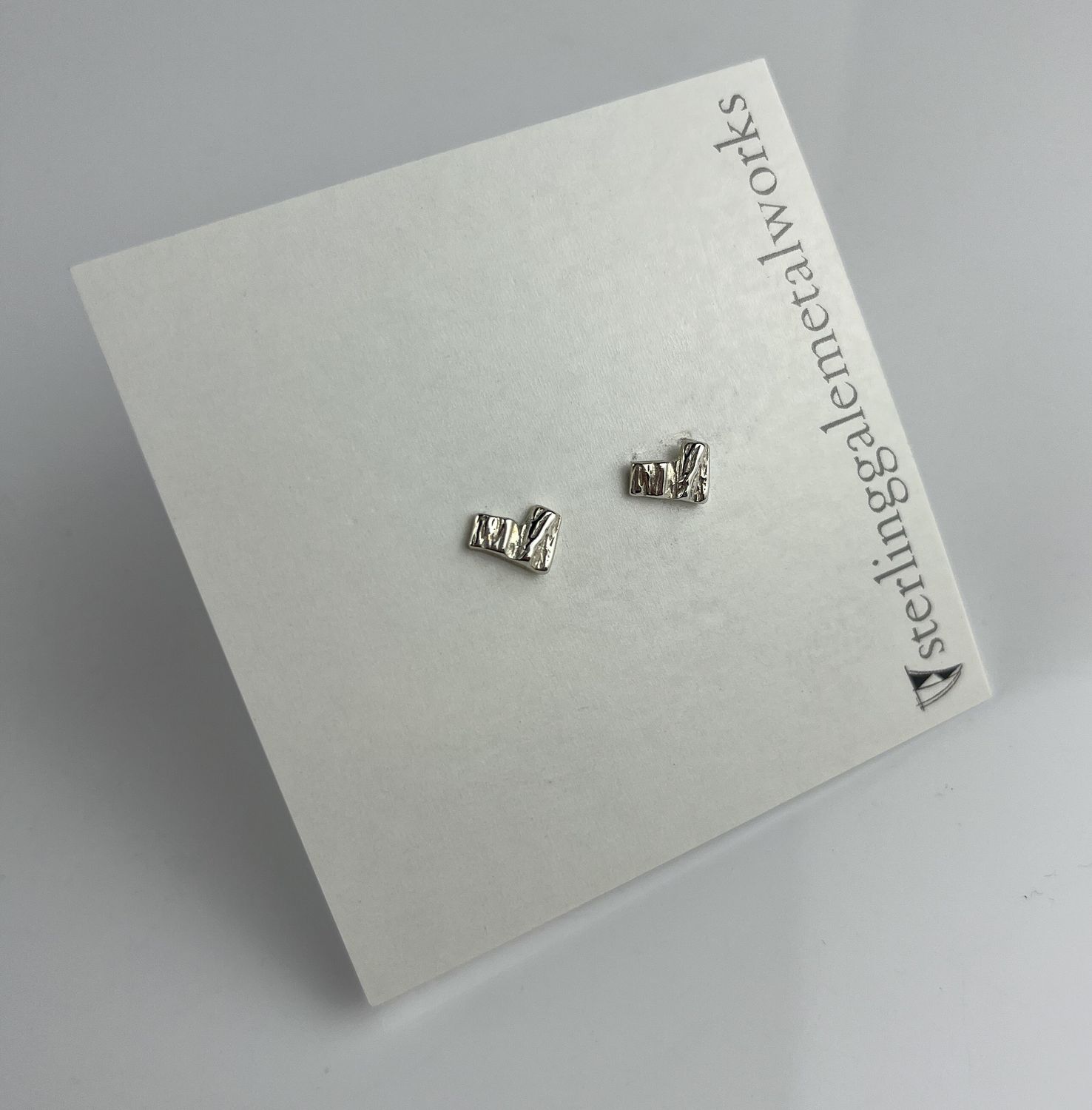 Maritime Bough Sterling Silver Stud Earrings