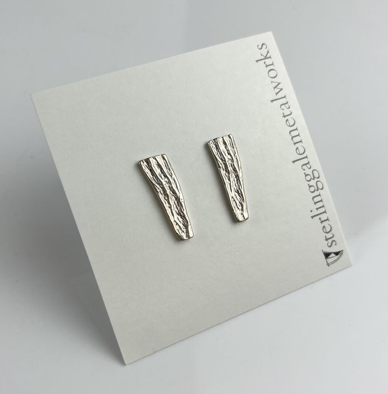 Maritime Bough Sterling Silver Stud Earrings