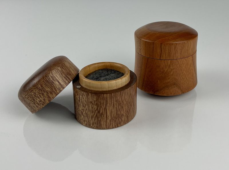 Wooden Proposal/Keepsake Ring Box with Magnetic Lid