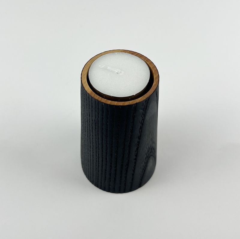 Burned Ash Tea Light Candle Holder