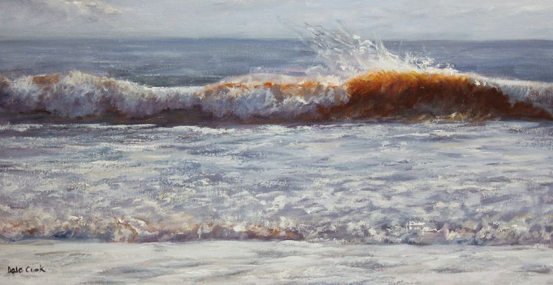 Dale Cook Artist Painter Handworks Gallery Saint John New Brunswick NB Oil Painting Seascape Waves Tide Ocean Bay Fundy Shore