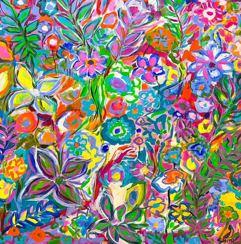 "Tangle" 30x30" Acrylic on Canvas