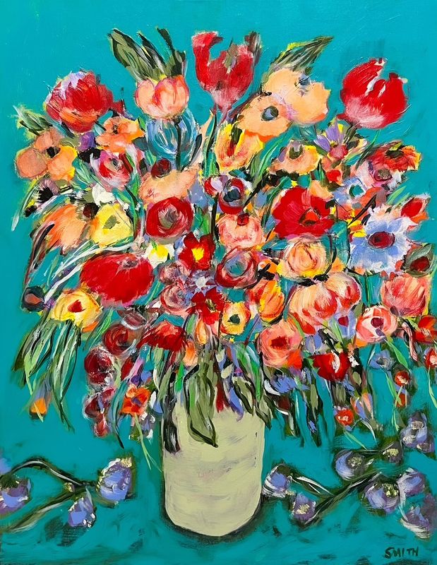 "Paris in the Spring" 28x22" Acrylic on Canvas